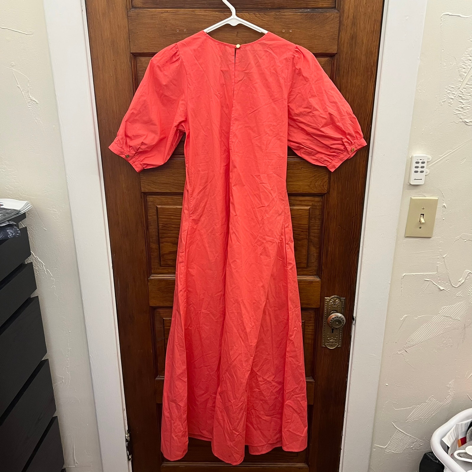 Bird & Knoll Rosalie Dress In Watermelon Red/Pink Size Xs Nwt's $470 Women's — image 8 of 8